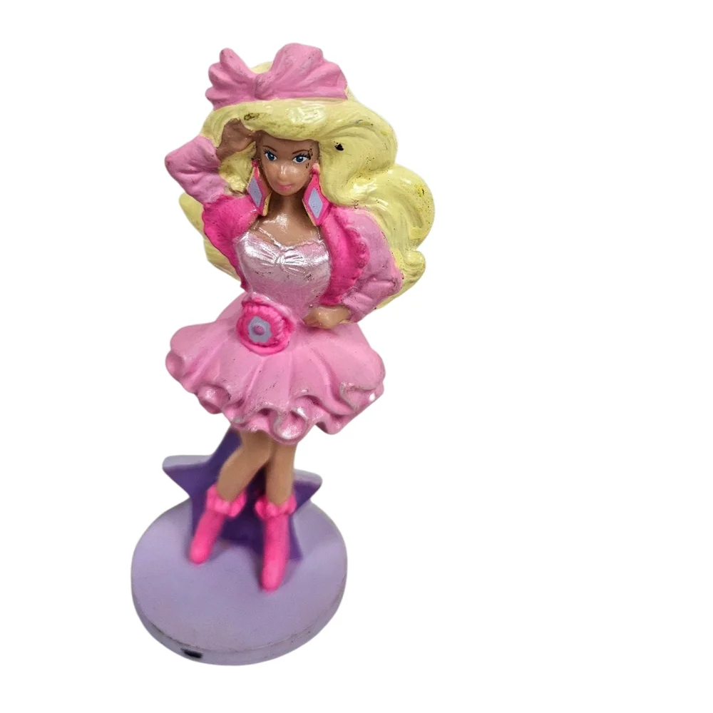 Vintage McDonald's Happy‎ Meal PVC Barbie Cake Toppers Lot of 5 L67
